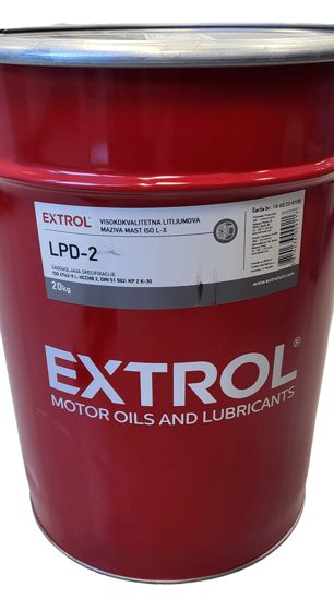 Fotografija izdelka Mast Tehnosint Extrol 20 kg LPD-2 rdeča