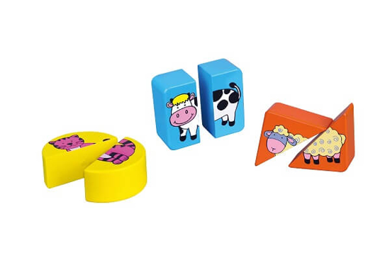 Fotografija izdelka Igrača Puzzle  2v1 - domače živali, Milly Mally