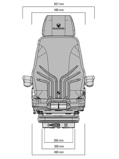 Fotografija izdelka Sedež GRAMMER Actimo M - MSG85/722