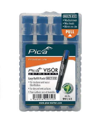 Fotografija izdelka Voščenke označevalne, modre permanentne Visor, Pica