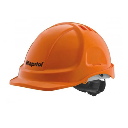 Prikaži podrobnosti za  Čelada zaščitna Prokap Kapriol oranžna EN 397 Fotografija izdelka Čelada zaščitna Prokap Kapriol oranžna EN 397