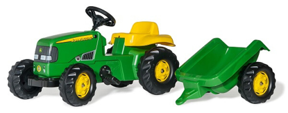 Prikaži podrobnosti za  Igrača TRAKTOR rollyKid John Deere s prikolico, ROLLY TOYS Fotografija izdelka Igrača TRAKTOR rollyKid John Deere s prikolico, ROLLY TOYS