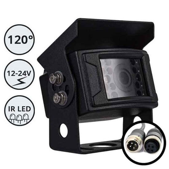 Fotografija izdelka HD Kamera za vozila 120° vidni IR Led IP67 12-24V