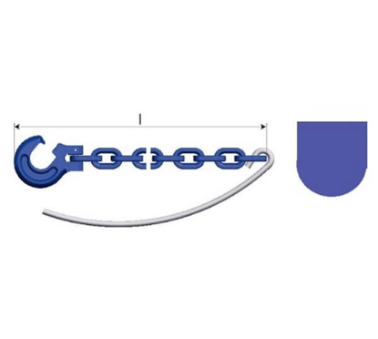 Prikaži podrobnosti za  Gozdarska veriga DV8x2500  G100 "N" - oglata z iglo Fotografija izdelka Gozdarska veriga DV8x2500  G100 "N" - oglata z iglo