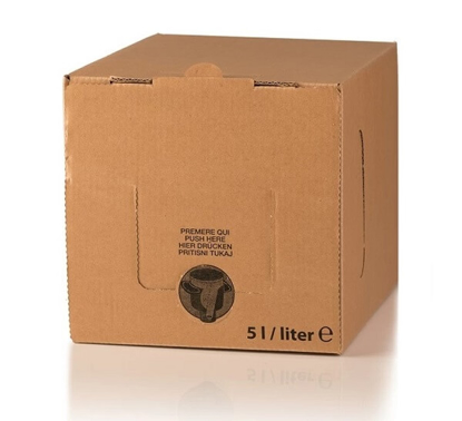 Prikaži podrobnosti za  Bag in Box karton 5 L Anonimen - ležeč Fotografija izdelka Bag in Box karton 5 L Anonimen - ležeč