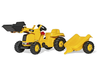 Prikaži podrobnosti za  Igrača TRAKTOR rollyKid CAT s prikolico in nakladalnikom, ROLLY TOYS Fotografija izdelka Igrača TRAKTOR rollyKid CAT s prikolico in nakladalnikom, ROLLY TOYS