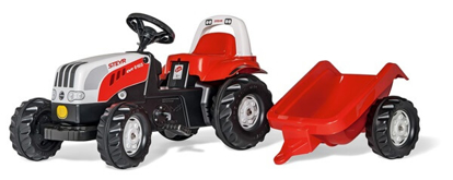 Prikaži podrobnosti za  Igrača TRAKTOR rollyKid Steyr 6165 CVT s prikolico, ROLLY TOYS Fotografija izdelka Igrača TRAKTOR rollyKid Steyr 6165 CVT s prikolico, ROLLY TOYS