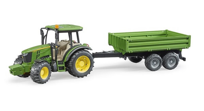 Prikaži podrobnosti za  Igrača TRAKTOR John Deere 5115M s prikolico, BRUDER Fotografija izdelka Igrača TRAKTOR John Deere 5115M s prikolico, BRUDER