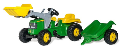 Prikaži podrobnosti za  Igrača traktor John Deere  RollyKid z nakladačem, ROLLY TOYS Fotografija izdelka Igrača traktor John Deere  RollyKid z nakladačem, ROLLY TOYS