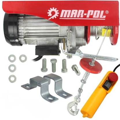 M80790, 5901969102338, električno, dvigalo, primeren za dvigovanje težkih predmetov, električno dvigalo, miler, mehanizacija miler, dvigalo s škripcem, električno dvigalo 300/600, zmogljivost dviga do 600 kg, enostavna namestitev in uporaba, hitro dvigovanje ter spuščanje, kompakten in lahek dizajn, idealno za delavnice in gradbišča, robustna konstrukcija, električni motor z visoko močjo, 