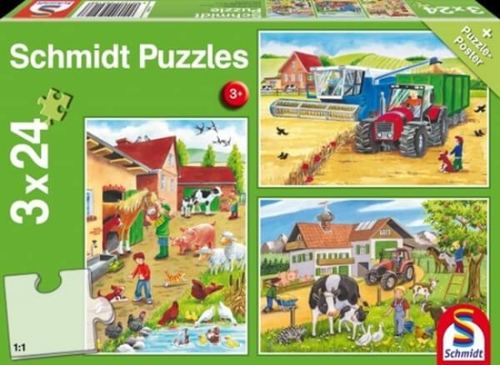 Fotografija izdelka Puzzle, 3 x 24 sestavljenka, SCHMIDT