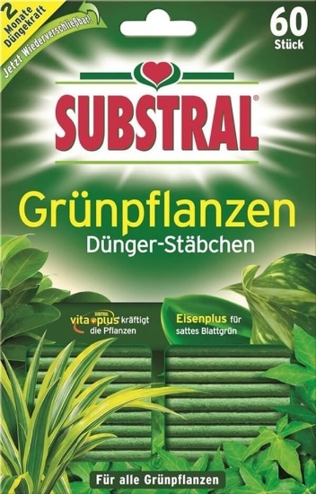 Fotografija izdelka Gnojilne palčke za zelene rastline SUBSTRAL, 60 kom