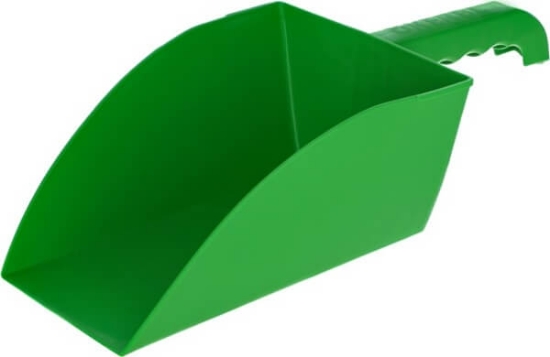 Fotografija izdelka Zajemalka kvadratna, zelena, 1 kg 