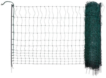 Prikaži podrobnosti za  Mreža za perutnino Premium (50 m x 122 cm) - enojna konica - električna Fotografija izdelka Mreža za perutnino Premium (50 m x 122 cm) - enojna konica - električna