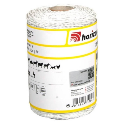 Fotografija izdelka Vrvica za el. pastir JUMBO  6 INOX 6× 0,18 - 250 m-  BELA