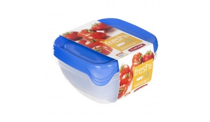 Prikaži podrobnosti za  Set posod za shranjevanje, modra, 3 x 0,8 L Fotografija izdelka Set posod za shranjevanje, modra, 3 x 0,8 L