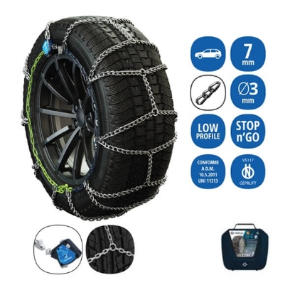 Prikaži podrobnosti za  Snežne verige za avtomobil Stop&Go Car SG7-110 Fotografija izdelka Snežne verige za avtomobil Stop&Go Car SG7-110