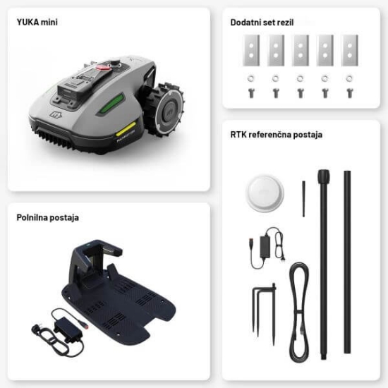 Fotografija izdelka Robotska kosilnica MAMMOTION YUKA mini 800 m2 