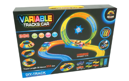 Prikaži podrobnosti za  Igrača Pista magic looping 116 kos + avto UNIKATOY Fotografija izdelka Igrača Pista magic looping 116 kos + avto UNIKATOY