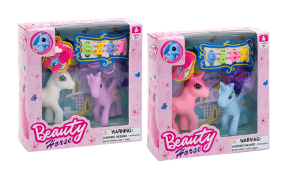 Prikaži podrobnosti za  Set 2 konjičkov Pony Beauty UNIKATOY  Fotografija izdelka Set 2 konjičkov Pony Beauty UNIKATOY