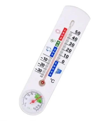 Fotografija izdelka Stenski termometer z vlagometrom