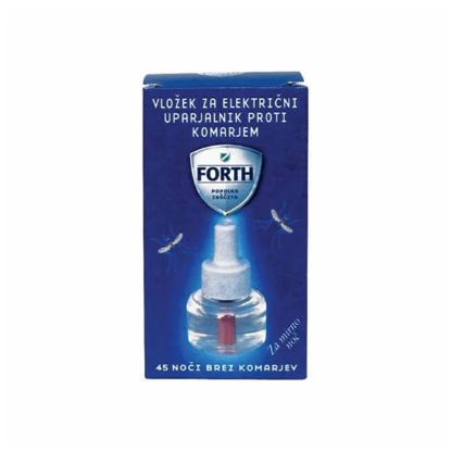 Prikaži podrobnosti za  Repelent - vložek za električni uparjalnik FORTH  vložek za uparjalnik, repelent za komarje, električni uparjalnik, zaščita pred insekti, vložek FORTH, odganjanje komarjev, učinkovito proti komarjem, zaščita v zaprtih prostorih, zaščita za noč, mehanizacija Miler, kmetijska mehanizacija