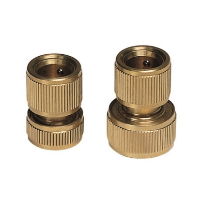 priključek za vrtno cev, medeninasti priključek, PAPILLON, priključek 1/2", vrtnarska oprema, vrtna cev, kakovostni materiali, enostavna namestitev, kmetijska mehanizacija, mehanizacija Miler, kmetijska oprema, zalivanje vrta, odpornost na korozijo