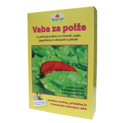 Prikaži podrobnosti za  Vaba za polže BIOTIP 200 g, za 500 m2 Fotografija izdelka Vaba za polže BIOTIP 200 g, za 500 m2