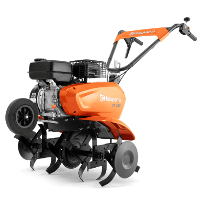 vrtni prekopalnik, Husqvarna TF 335, prekopalnik za vrt, prekopalnik za zemljo, zložljiv ročaj, prekopalnik z nastavljivim ročajem, bencinski prekopalnik, prekopalnik za vrtnarjenje, prekopalnik za vrtnarske naloge, prekopalnik z vzvratno prestavo, kmetijska mehanizacija, mehanizacija Miler, vrtna oprema