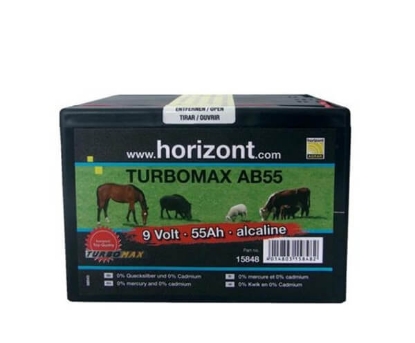 Prikaži podrobnosti za  Baterija HORIZONT 55Ah alkalna 55Ah/9V baterija HORIZONT, alkalna baterija 55Ah, 9V baterija za pastirje, baterija za električne ograje, kmetijska baterija, baterija za pastirje, 55Ah 9V baterija, baterija za zaščito pred divjadjo, baterija za pastirje HORIZONT, dolga življenjska doba baterije