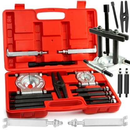 snemalnik ležajev, ściągacz do łożysk, odklejač do łożysk, odstranjevanje ležajev, set za snemanec, odstranjevanje zaklenjenih delov,, ležaji, orodje za ležaje