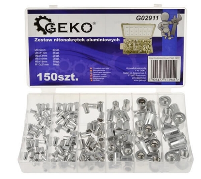 Fotografija izdelka Slepe matice alu set 150 kom