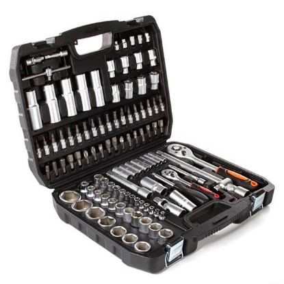 natični ključi, natični ključ set, komplet natičnih ključev, 108-delni set orodja, CrV orodje, krom vanadij ključi, raglje 1/2 in 1/4, orodje za domačo uporabo, ključi za delavnico, mehanizacija miler, kmetijska oprema, kmetijska mehanizacija