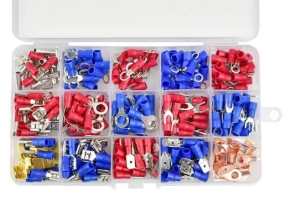 Set konektorjev, kabelski konektorji, konektorji za kable, izolirani konektorji, AWG konektorji, kabelski priključki, kabelski konektorji za večžične žice, kmetijska mehanizacija, mehanizacija Miler, kmetijska oprema, konektorji za električne naprave	