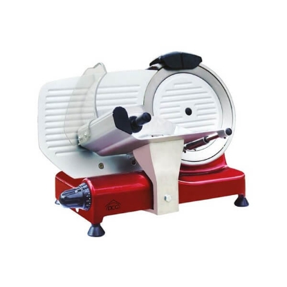 Profesionalna salamoreznica FI 25 z indukcijskim motorjem, inox rezilom premera 25 cm in aluminijastim ohišjem. Nastavljiva debelina reza 0–15 mm, 400 W moči.