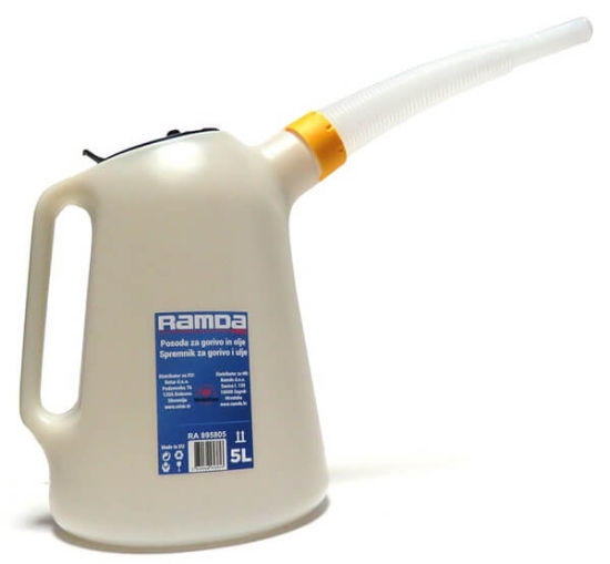 Fotografija izdelka Posoda mešalna pvc s tulcem za nalivanje, 5 L