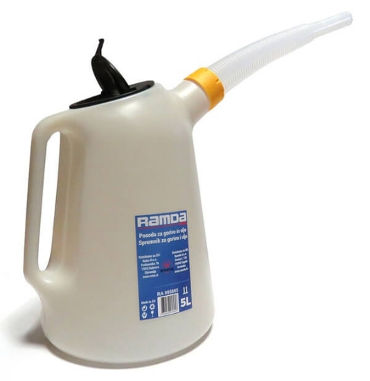 Fotografija izdelka Posoda mešalna pvc s tulcem za nalivanje, 5 L