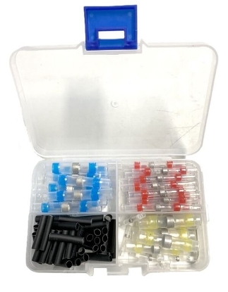 Prikaži podrobnosti za  Konektor žic ROBOTSKIH KOSILNIC termoskrčljiv, z lotom, 100 kos Fotografija izdelka Konektor žic ROBOTSKIH KOSILNIC termoskrčljiv, z lotom, 100 kos