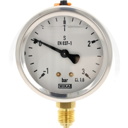 kmetijska mehanizacija, mehanizacija miler, kmetijska oprema, manometer 63 mm, manometer z glicerinom, tlačni merilec, manometer -1 do 3 bar, industrijski manometer, hidravlični manometer, manometer 1/4", nadzor tlaka, merilec tlaka