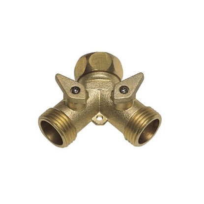 razdelilec za pipo, razdelilec 3/4", PAPILLON medeninast razdelilec, vrtni razdelilec, medeninasta pipa, razdelilec za cev, pipa z razdelilcem, priključek za dve cevi, razdelilec za vodo, cevni razdelilnik