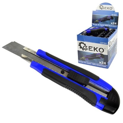 Prikaži podrobnosti za  Tapetni nož 100x18x0.5mm tapetni nož 18 mm, univerzalni nož, snap-off rezilo, rezilo iz ogljikovega jekla, nož za tapete, utility knife 18 mm, rezalni nož za karton, nož z lomljivim rezilom