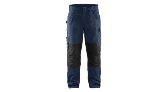 delovne hlače Husqvarna, Husqvarna hlače št. 48, ripstop hlače, CORDURA delovne hlače, raztegljive delovne hlače, hlače z žepom za nož, dolge hlače za delo, robustne delovne hlače