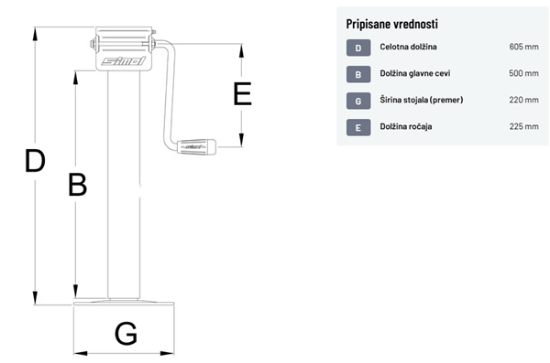 Fotografija izdelka Podporna noga 4000 kg