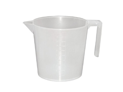  merilni vrč, plastični vrč z merico, PVC merilna posoda, vrč za tekočine, merilni lonček, dozirni vrč, vrč za škropivo, vrč za laboratorij, vrč z merilno lestvico