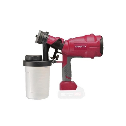 razpršilna pištola YAMATO, akumulatorska pištola za barvanje, pištola za lakiranje 20V, barvna pištola brez kabla, YAMATO solo verzija, 900 ml barvna pištola, električna pištola za premazovanje, pištola z nastavljivim curkom, pištola s 3 načini pršenja, pištola z dvema šobama