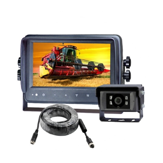 GRANIT HD kamera, vzvratna kamera 7", kamera za traktor, industrijska kamera, kamera IP69K, kamera z IR, nočni vid kamera, kamera 20m kabel, HD monitor za vzvratno vožnjo, GRANIT kamera komplet, robustna nadzorna kamera, kamera za delovni stroj