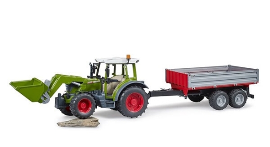 Fotografija izdelka Igrača Traktor Fendt 211 Vario z nakladačem in prikolico, Bruder