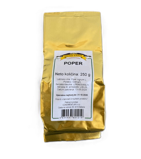 Fotografija izdelka Poper črni celi 250 g