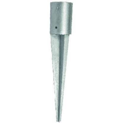 Fotografija izdelka Nosilec za lesene kole pocinkan okrogel fi 8 cm