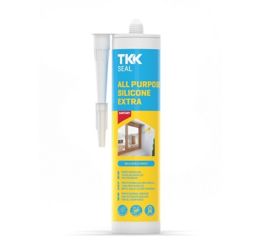 Fotografija izdelka Silikon TKK večnamenski beli 300 ml